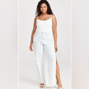 Good American good boy jeans side split outside high slit 16 new gbos206